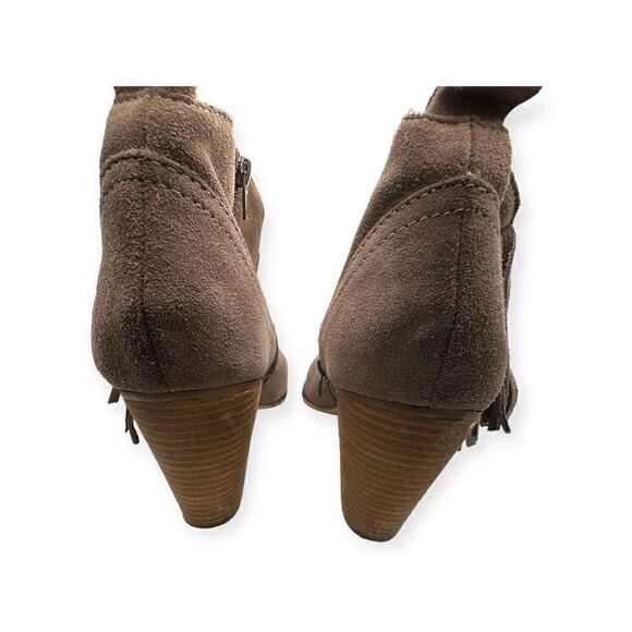 Steve Madden tan fringe zip up ankle boots women’s size 10m cian leather - Picture 7 of 12